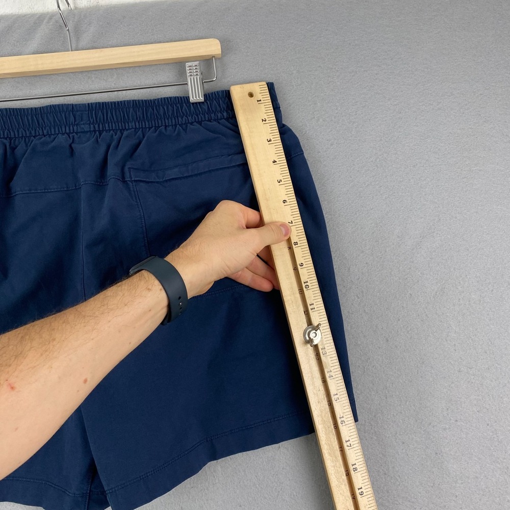 Lululemon Mens Bowline Shorts XXL 2XL Ripstop Shorts Stretch Navy 5" - Picture 9 of 11